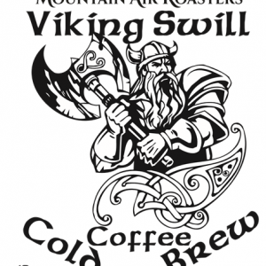 Logo for Mountain Air roasters Viking Swill cold brew coffee